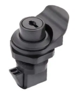 S-0232C – WHITECAP IND Glove Box Door Latch, OE Replacement Black Plastic 1 Inch Cut-Out